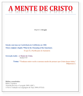 A Mente de Cristo